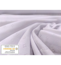 Punto de Algodón 100% Perforado Clásico Blanco 190 g/m² – OEKO-TEX