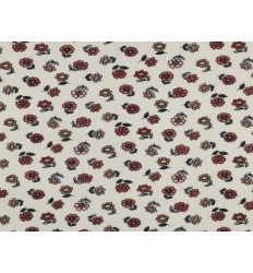 Muselina Algodón Flores Vintage Crudo | 135 cm - 115 Gr/m²