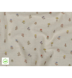 Muselina Floral Mini | 100% Algodón GOTS 120 gr/m² 135cm