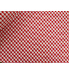 Vichy Seersucker rojo y blanco