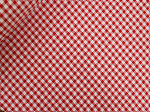 Vichy Seersucker rojo y blanco