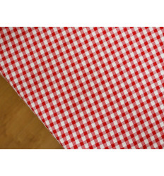 Vichy Seersucker rojo y blanco