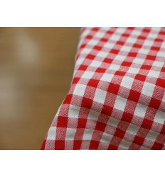 Vichy Seersucker rojo y blanco