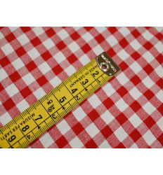 Vichy Seersucker rojo y blanco