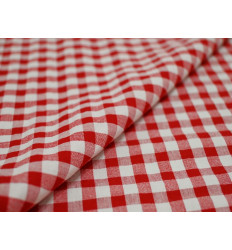 Vichy Seersucker rojo y blanco