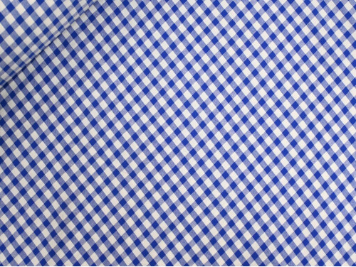 Vichy Seersucker Azulón y Blanco