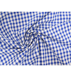 Vichy Seersucker Azulón y Blanco