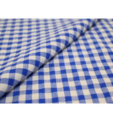 Vichy Seersucker Azulón y Blanco