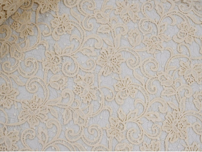 Guipur de Novia Marfil Alta Calidad | 450 g/m² - 130 cm