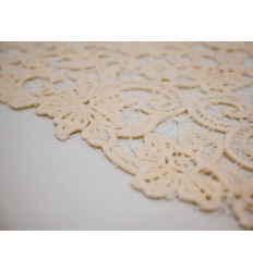 Guipur de Novia Marfil Alta Calidad | 450 g/m² - 130 cm