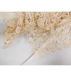 Guipur de Novia Marfil Alta Calidad | 450 g/m² - 130 cm