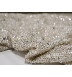 Malla con Pedrería  Alta Costura Novia | 900 g/m²– 130 cm