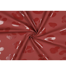 Tela Impermeable Roja | Raincoat técnico PU | Exterior