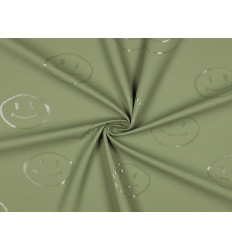 Tela Impermeable Verde | Raincoat técnico PU | Exterior