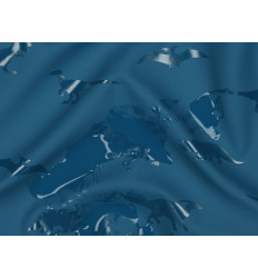 Tela Impermeable Azul | Raincoat técnico PU | Exterior