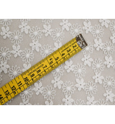 Tul Bordado Floral Pequeño | Suave y Delicado - 150 cm