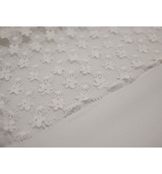 Tul Bordado Floral Pequeño | Suave y Delicado - 150 cm