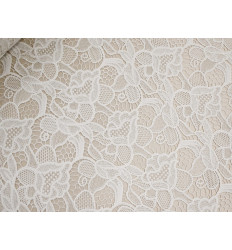 Guipur Blanco Nupcial Clásico | Alta Calidad