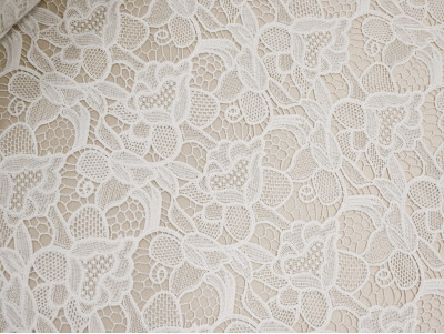 Guipur Blanco Nupcial Clásico | Alta Calidad