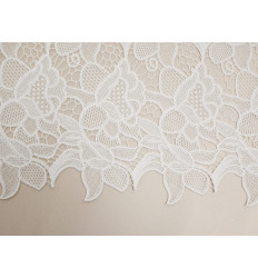Guipur Blanco Nupcial Clásico | Alta Calidad