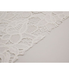 Guipur Blanco Nupcial Clásico | Alta Calidad