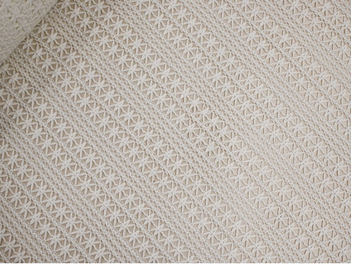 Guipur Blanco Nupcial Clásico | Geométricos