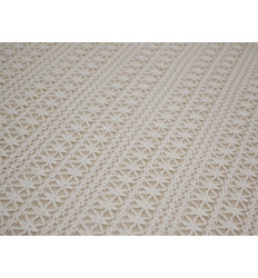 Guipur Blanco Nupcial Clásico | Geométricos