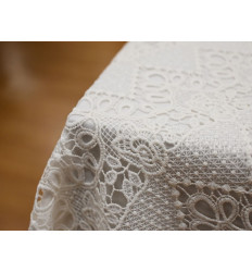 Guipur Blanco Nupcial Clásico | Alta Calidad