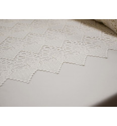 Guipur Blanco Nupcial Clásico | Alta Calidad