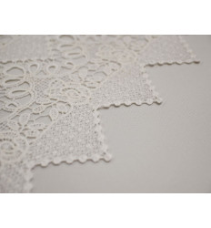 Guipur Blanco Nupcial Clásico | Alta Calidad