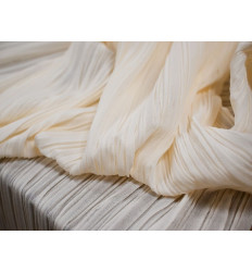 Georgette Plisado Marfil para Novia | 150 cm