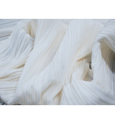 Georgette Plisado Blanco para Novia | 150 cm