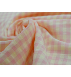 Vichy Seersucker Rosa y Vainilla