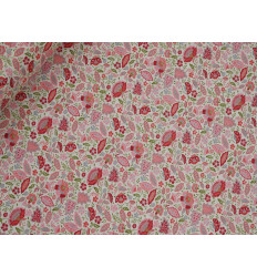 Voile Estampado de Flores Rojas | Ligero y Fresco