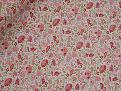 Voile Estampado de Flores Rojas | Ligero y Fresco