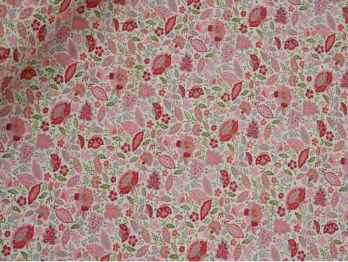 Voile Estampado de Flores Rojas | Ligero y Fresco