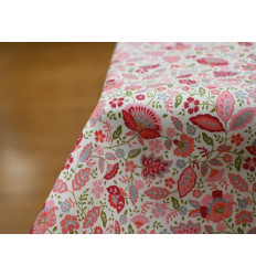 Voile Estampado de Flores Rojas | Ligero y Fresco