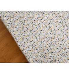 Popelín algodón margaritas 150 cm – Fresco y versátil