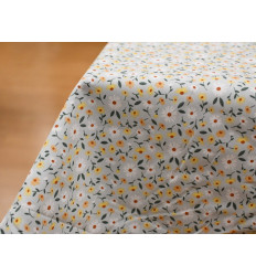 Popelín algodón margaritas 150 cm – Fresco y versátil