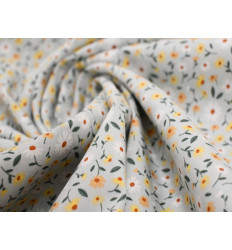 Popelín algodón margaritas 150 cm – Fresco y versátil