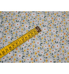 Popelín algodón margaritas 150 cm – Fresco y versátil