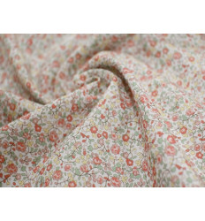 Popelín algodón floral empolvado 150 cm – Suave y delicado