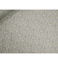 Popelín Floral Verde 100% Algodón | Suave y Delicado