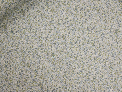 Popelín Floral Verde 100% Algodón | Suave y Delicado