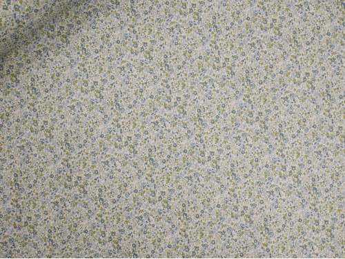 Popelín Floral Verde 100% Algodón | Suave y Delicado