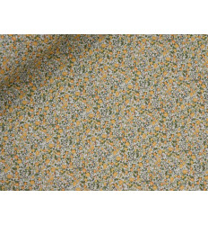 Popelín Floral Amarillo 100% Algodón | Suave y Delicado