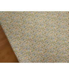 Popelín Floral Amarillo 100% Algodón | Suave y Delicado