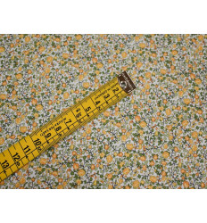 Popelín Floral Amarillo 100% Algodón | Suave y Delicado