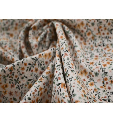 Voile Estampado Romántico de Flores | 100% Algodón