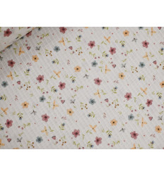 Muselina Estampada Romántica de Flores | Suave y Delicada